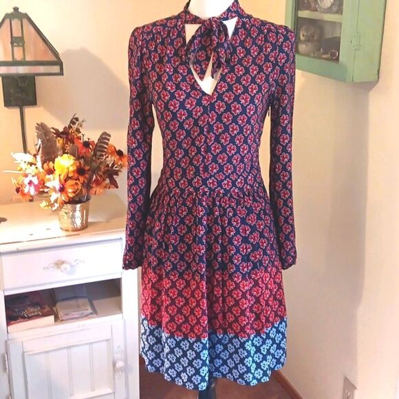 GAP Boho Colorblock Clover Dress - Picture 3 of 13